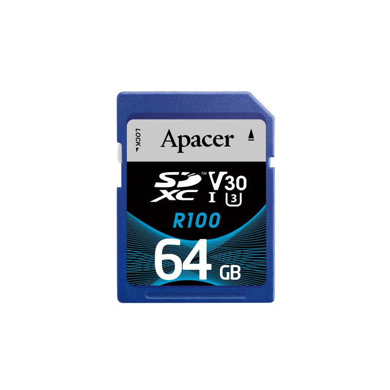 Карта пам`ятi SDXC  64GB UHS-I/U3 Class 10 Apacer (AP64GSDXC10U7-R)