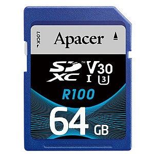 Карта пам`ятi SDXC  64GB UHS-I/U3 Class 10 Apacer (AP64GSDXC10U7-R)