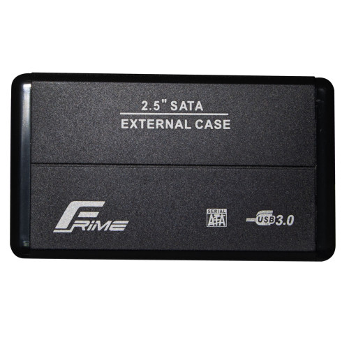 Зовнішня кишеня Frime SATA HDD/SSD 2.5", USB 3.0, Metal, Black (FHE20.25U30)
