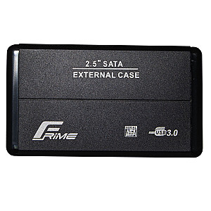 Зовнішня кишеня Frime SATA HDD/SSD 2.5", USB 3.0, Metal, Black (FHE20.25U30)