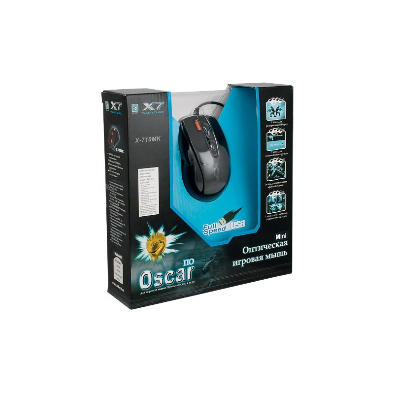 Миша A4Tech X-710MK Black