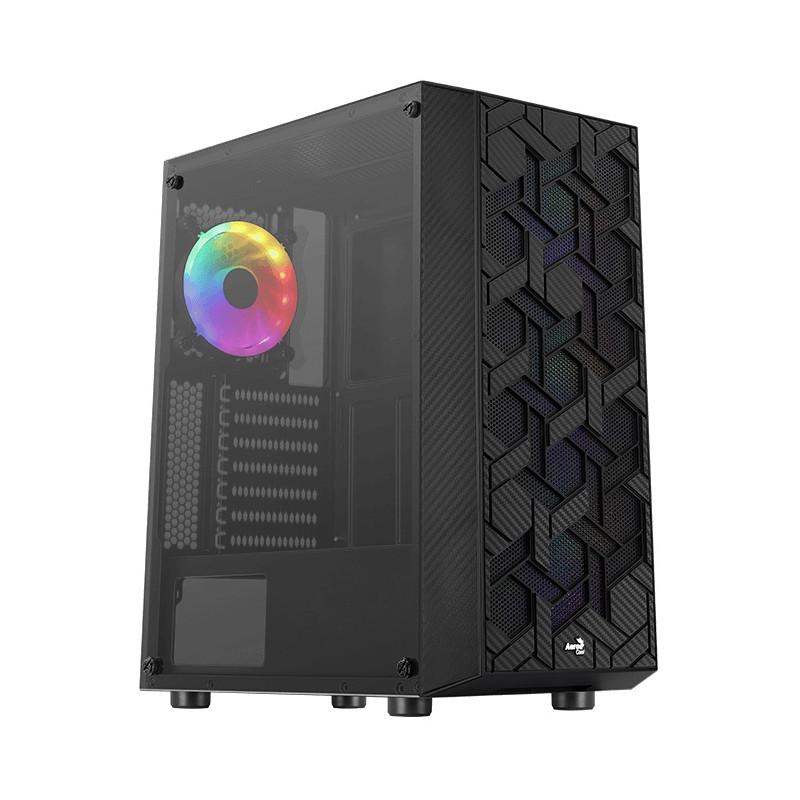 Корпус AeroCool Hive-G-BK-v2 (ACCM-PV27043.11) Black без БЖ