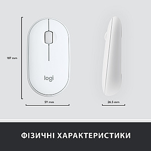 Комплект (клавіатура, мишка) бездротовий Logitech MK470 White USB (920-009205)
