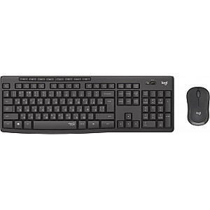 Комплект (клавiатура, миша) бездротовий Logitech MK295 Combo Black USB (920-009800)