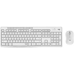 Комплект (клавiатура, миша) бездротовий Logitech MK295 Combo White USB (920-009824)