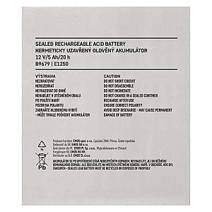 Акумуляторна батарея Emos B9679 12V 5AH (FAST.6.3 MM) AGM