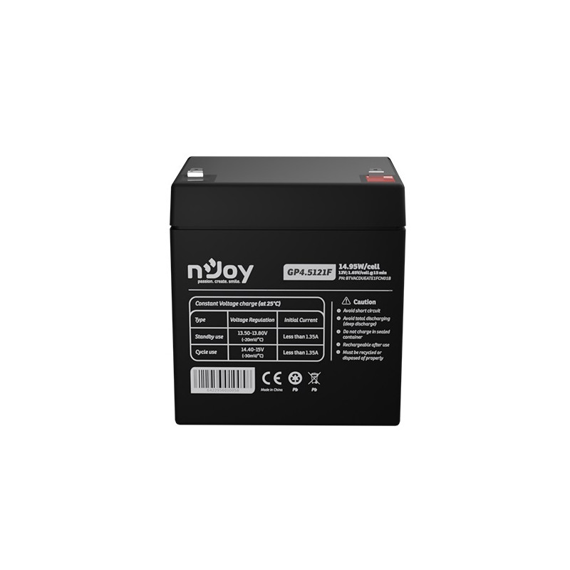 Акумуляторна батарея Njoy GP4.5121F 12V 4.5AH (BTVACDUEATE1FCN01B) AGM