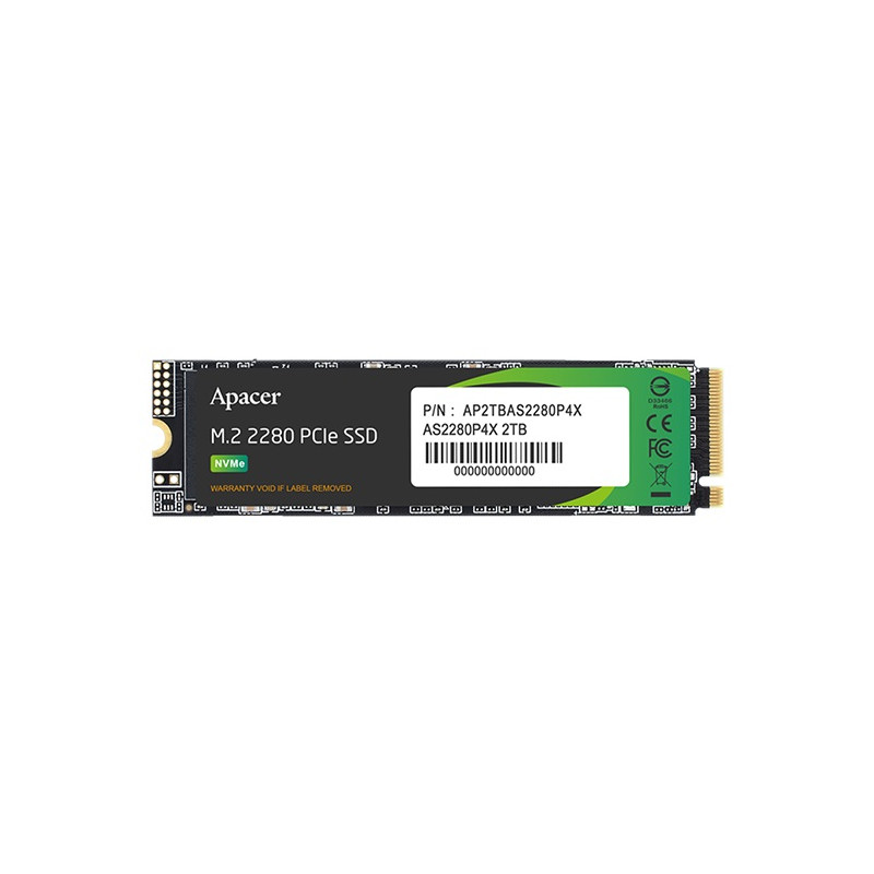 Накопичувач SSD 2TB Apacer AS2280P4X M.2 PCIe 3.0 3D TLC (AP2TBAS2280P4X-1)