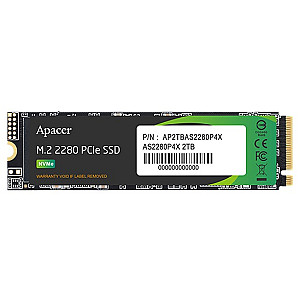 Накопичувач SSD 2TB Apacer AS2280P4X M.2 PCIe 3.0 3D TLC (AP2TBAS2280P4X-1)