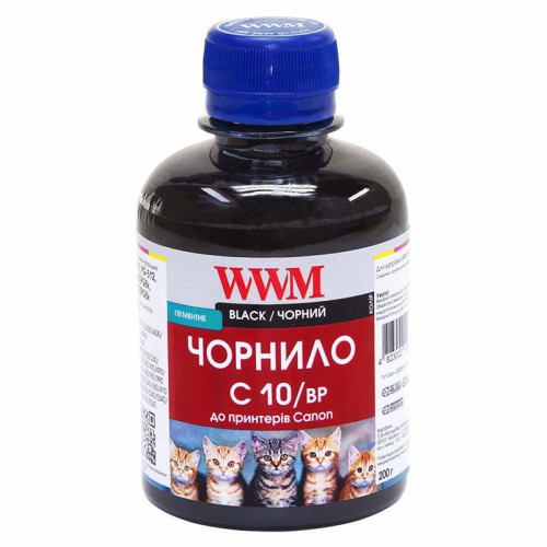 Чорнило WWM для CANON PG510/512/PGI520Bk/PGI425PGBk (Black Pigmented) C10/BP 200г