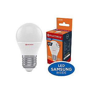 Лампа світлодіодна куля Electrum 6W E27 4000K (A-LB-0751)