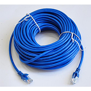 Патч-корд литий, UTP, RJ45, Cat.5e, 20m, синій