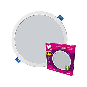 Світильник стельовий світлодіодний вбудований круглий ELM 15W 6500К Disk-V IP20 26-0060