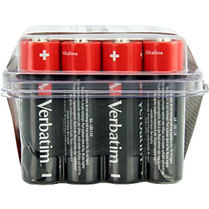 Батарейка Verbatim Alkaline AA/LR06 BL 24шт