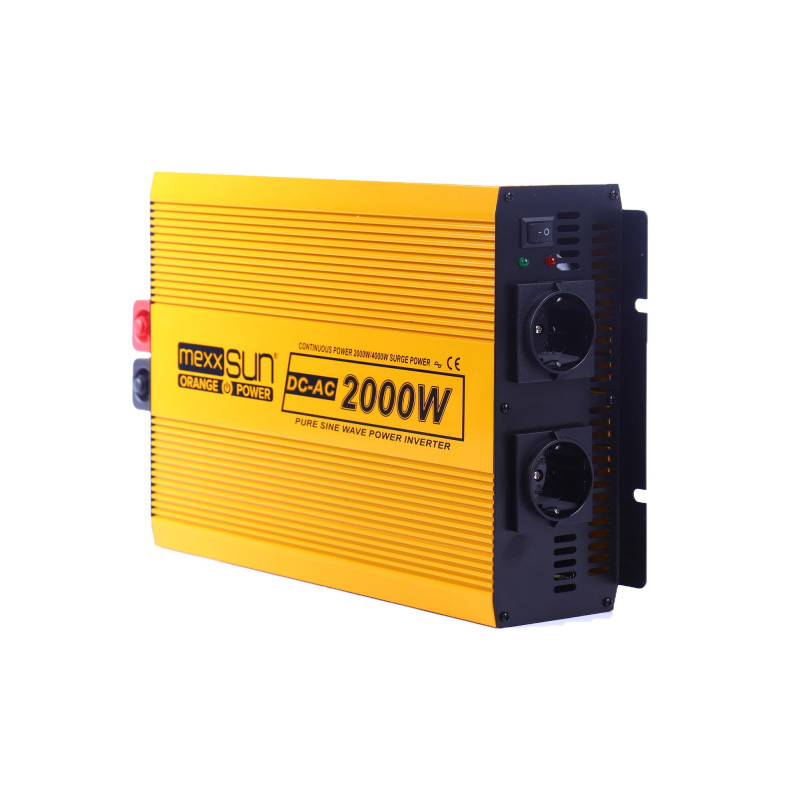 Інвертор напруги Mexxsun YX-2000W-S, 12V/220V, 2000W (29182)