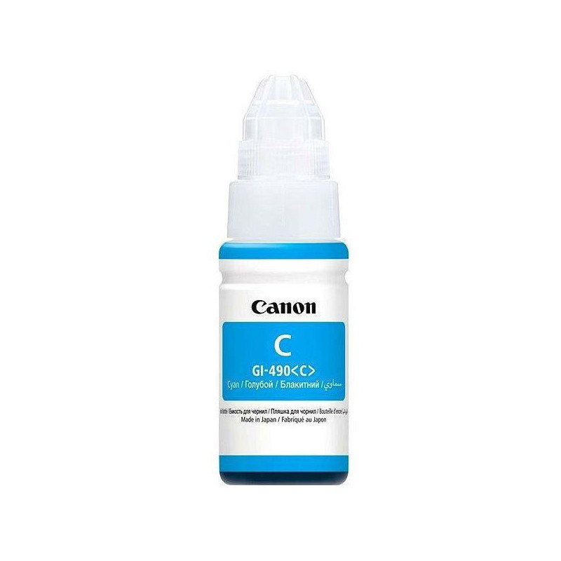 Чорнило CANON GI-490 PIXMA G1400/G2400/G3400 (Cyan) (0664C001) 70мл