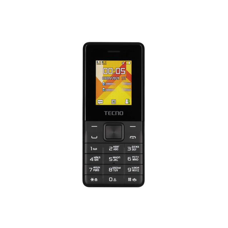 Мобiльний телефон Tecno T301 Dual Sim Phantom Black (4895180778674)