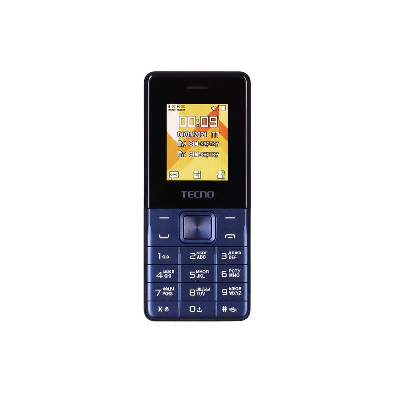 Мобiльний телефон Tecno T301 Dual Sim Deep Blue (4895180778681)