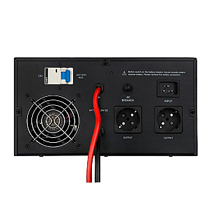 Джерело безперебійного живлення LogicPower LPE-B-PSW-1500VA+ (1000Вт) 1-40A, з правильною синусоїдою 12V