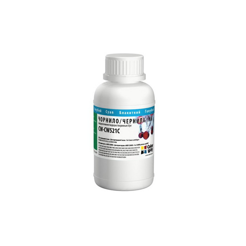 Чорнило CW Canon CL-38/521 (Cyan) (CW-CW521C02) 200мл