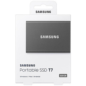 Накопичувач зовнішній SSD 2.5" USB 500GB Samsung T7 Titan Gray (MU-PC500T/WW)