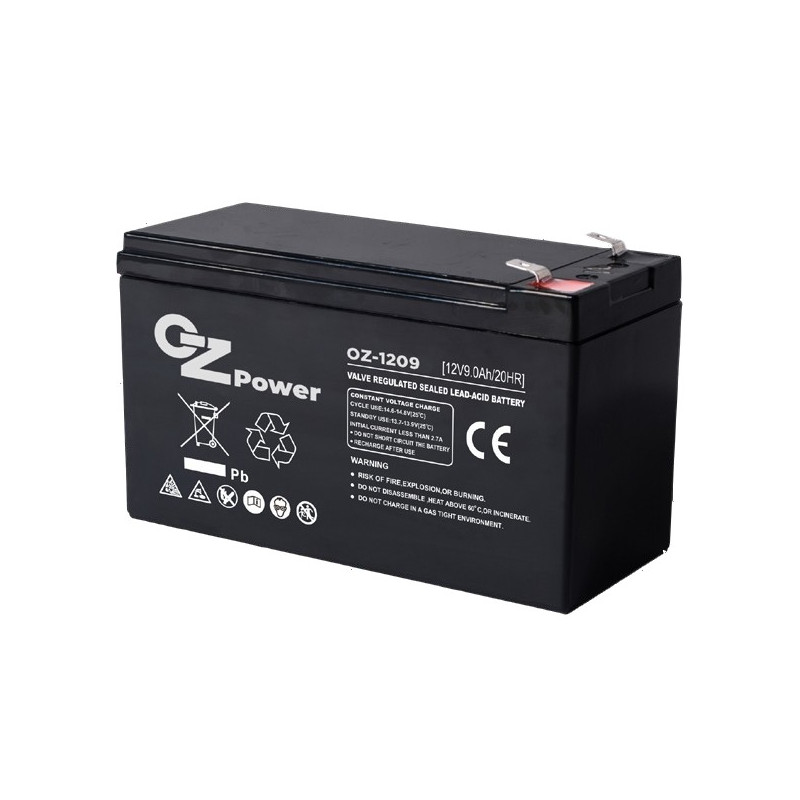 Акумуляторна батарея OZ Power OZ12V09 12V 9AH AGM