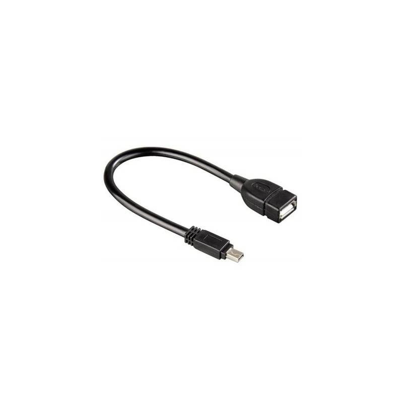 Кабель Atcom USB - mini-USB V 2.0 (F/M), (5 pin), 0.1 м, Black (12822)