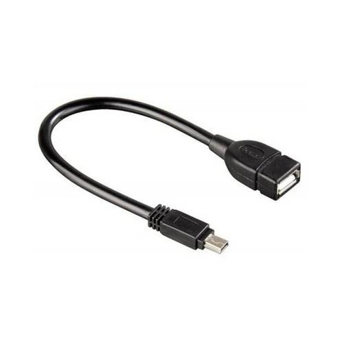Кабель Atcom USB - mini-USB V 2.0 (F/M), (5 pin), 0.1 м, Black (12822)