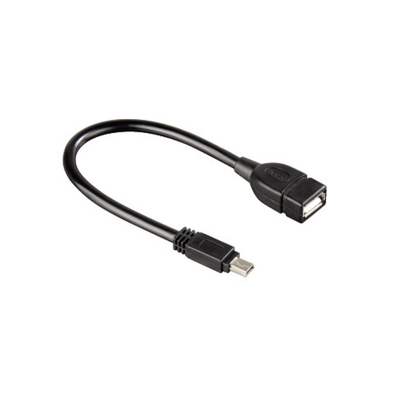 Кабель Atcom USB - micro USB V 2.0 (F/M), 0.1 м, чорний (3792)