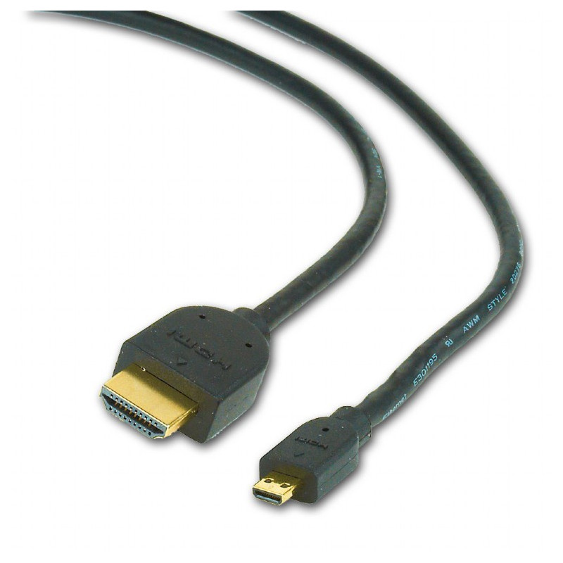 Кабель Cablexpert HDMI - micro-HDMI V 2.0 (M/M), 1.8 м, чорний (CC-HDMID-6) пакет