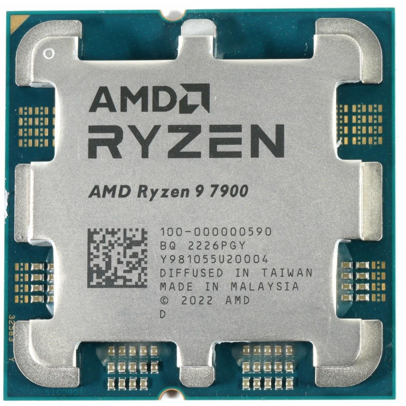 Процесор AMD Ryzen 9 7900 (3.7GHz 64MB 65W AM5) Box (100-100000590BOX)