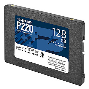 Накопичувач SSD  128GB Patriot P220 2.5" SATAIII TLC (P220S128G25)