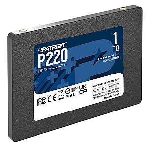 Накопичувач SSD 1TB Patriot P220 2.5" SATAIII TLC (P220S1TB25)