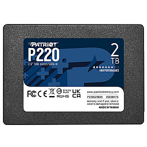 Накопичувач SSD 2TB Patriot P220 2.5" SATAIII TLC (P220S2TB25)