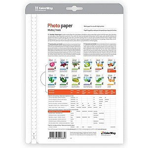 Фотопапір CW матовий 190г/м2 A4 50арк (PM190050A4)