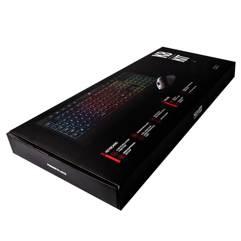 Комплект (клавіатура, мишка) 1stPlayer K8 KIT Black USB
