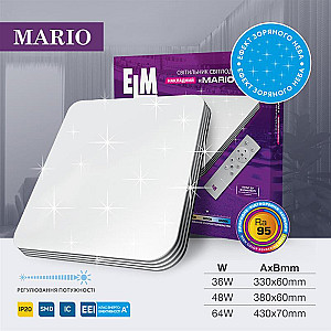 Світильник стельовий з пультом ДК ELM Mario 48W 3000-6500К IP20 26-0108