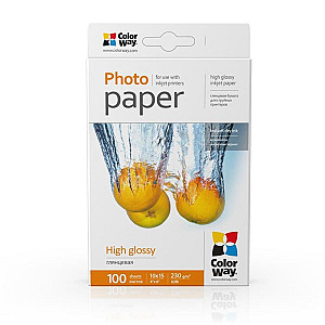 Фотопапір CW глянцевий 230г/м2 10х15см 100арк (PG2301004R)