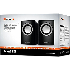 Акустична система REAL-EL S-215 Black