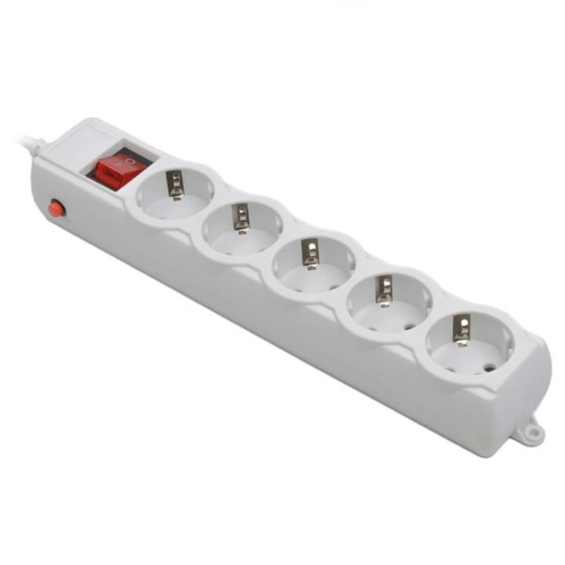 Фільтр живлення Gembird Pro (SPG5-G-6G-PRO) 5 розеток, 1.8м, сірий