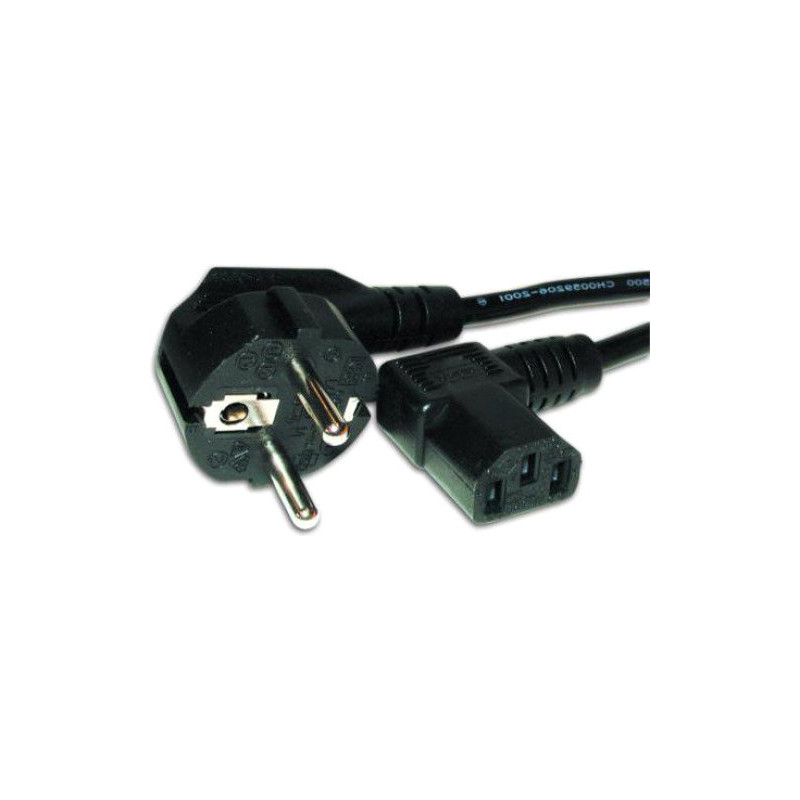 Кабель живлення для ПК кутовий Atcom (15270) 0,75 мм CEE 7 / 7- IEC C13, 1.8 м