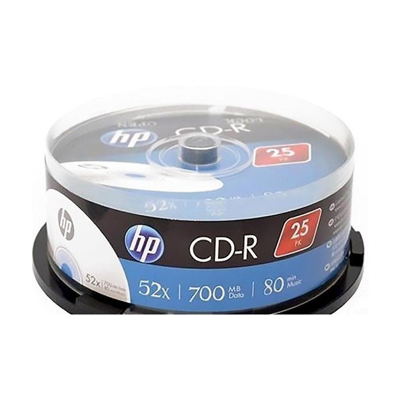Диски CD-R HP (69311 /CRE00015-3) 700MB 52x, шпиндель, 25 шт