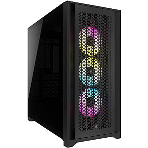 Корпус Corsair iCUE 5000D RGB AirFlow Tempered Glass Black (CC-9011242-WW) без БЖ