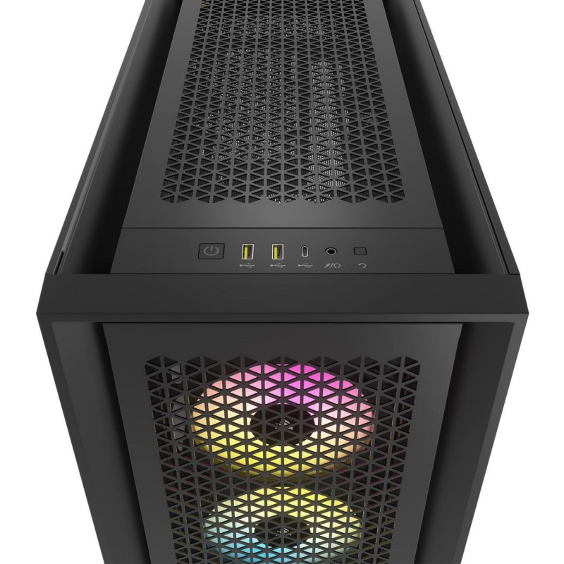 Корпус Corsair iCUE 5000D RGB AirFlow Tempered Glass Black (CC-9011242-WW) без БЖ
