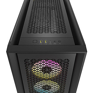 Корпус Corsair iCUE 5000D RGB AirFlow Tempered Glass Black (CC-9011242-WW) без БЖ