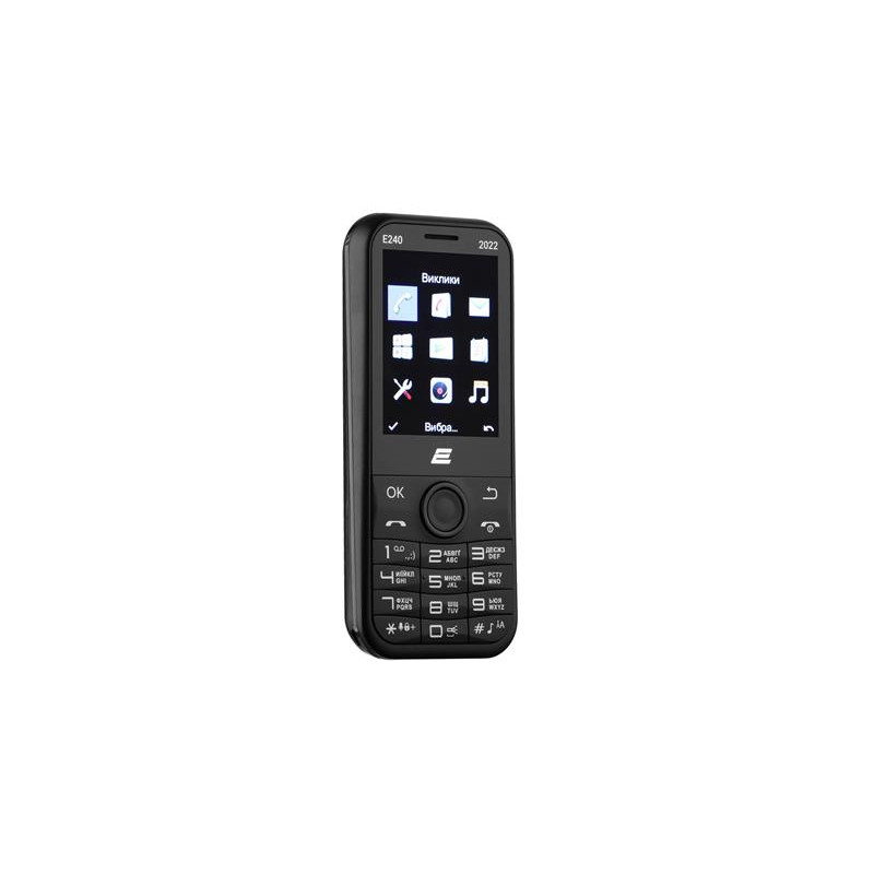 Мобiльний телефон 2E E240 2022 Dual Sim Black (688130245159)