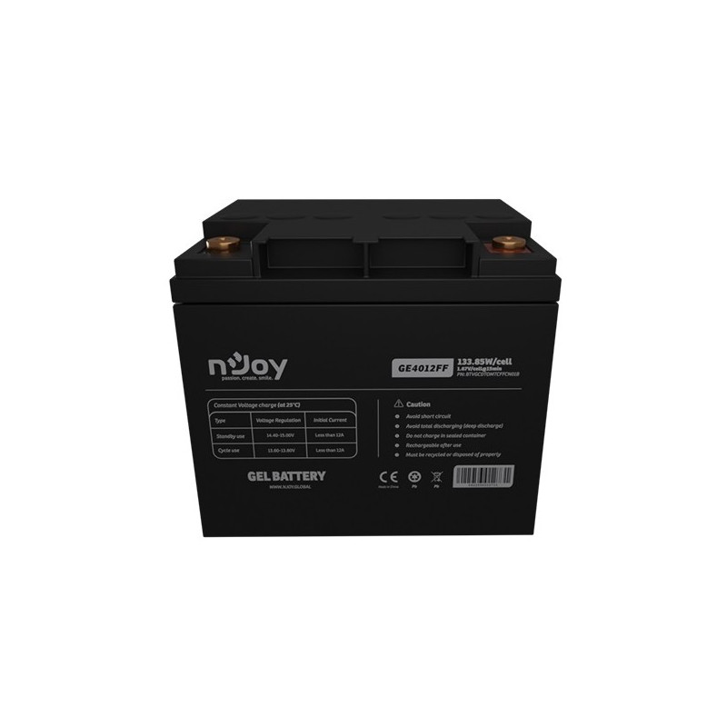 Акумуляторна батарея Njoy GE4012FF 12V 40AH (BTVGCDTOMTCFFCN01B) GEL