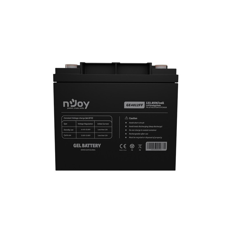 Акумуляторна батарея Njoy GE4012FF 12V 40AH (BTVGCDTOMTCFFCN01B) GEL