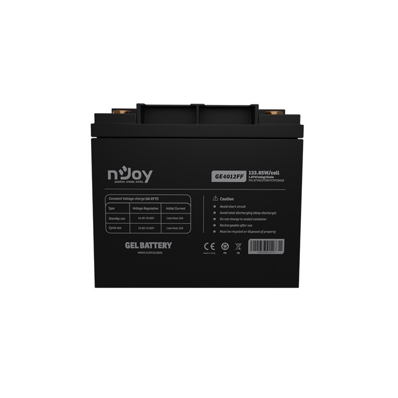 Акумуляторна батарея Njoy GE4012FF 12V 40AH (BTVGCDTOMTCFFCN01B) GEL