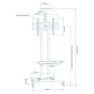 Стійка презентаційна Walfix TVS-6004B